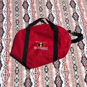 Rare The Incredibles Embroidered Duffle Bag